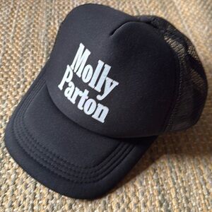 New Honorable Citizens Molly Parton festival black Trucker Hat with White text